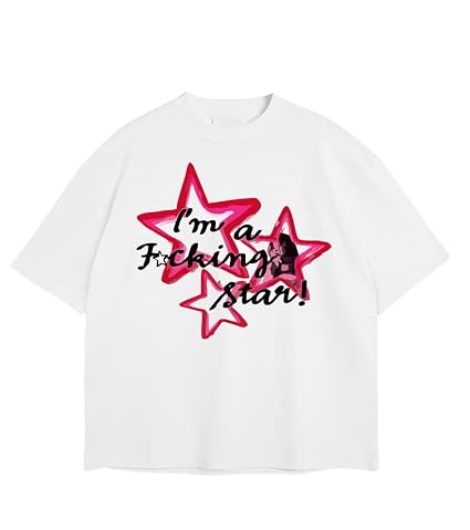 Buy Vespberry Y2k 6 Off-White Oversized T Shirt for Men and Women